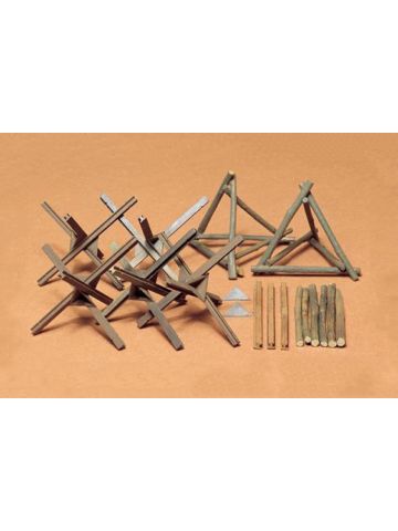 Tamiya 35027 Barricade Set 1/35 Scale Model Kit for Dioramas