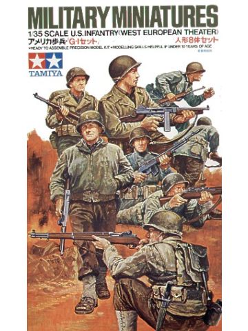 Tamiya 35048 US Army Infantry West European Theater 1/35 Scale Model Figures Kit