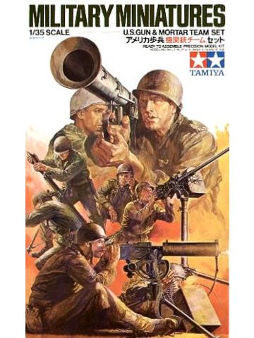 Tamiya 35086 U.S. Army Gun and Mortar Team 1/35 Scale Plastic Model Figures