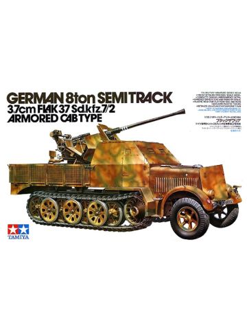 Tamiya 35144 WWII German Sd.Kfz.7/2 Flak 37 1/35 Scale Plastic Model Kit