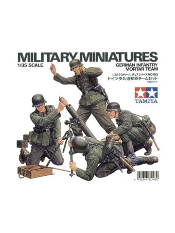 Tamiya 35193 German Infantry Mortar Team 1/35 Scale Plastic Model Kit