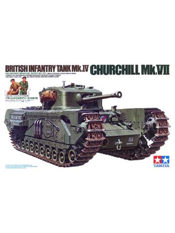 Tamiya 35210 WWII British Churchill Mk VII Tank 1/35 Scale Plastic Model Kit