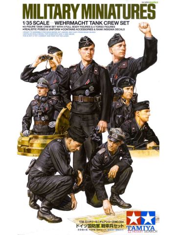 Tamiya 35354 WWII Wehrmacht Tank Crew 1/35 Scale Plastic Model Figures