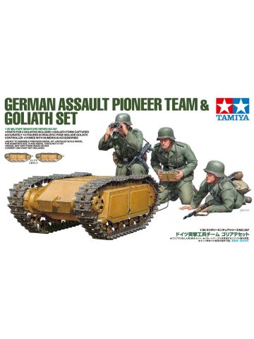 Tamiya 35357 WWII German Assault Pioneer Team & Goliath 1/35 Scale Model Figures