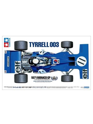 Tamiya 12054 Tyrrell 003 1971 Monaco GP 1/12 Scale Plastic Model Kit