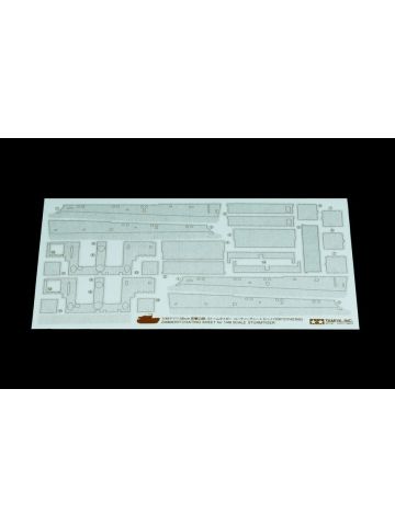 Tamiya 12672 Zimmerit Coating Sheet for Sturmtiger 1/48 Scale Kit (2 Sets)