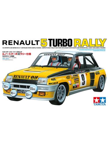 Tamiya 24027 Renault 5 Turbo Rally 1/24 Scale Plastic Model Kit