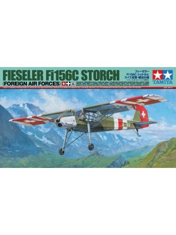 Tamiya 25158 Fieseler Fi156C Storch Foreign Air Forces 1/48 Scale Model Kit