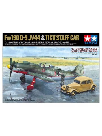 Tamiya 25213 Focke-Wulf Fw190D-9 & Citroen 1/48 Scale Plastic Model Kit