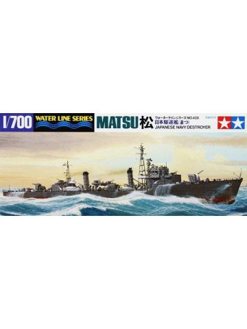 Tamiya 31428 Japanese Destroyer Matsu 1/700 Scale Plastic Model Kit