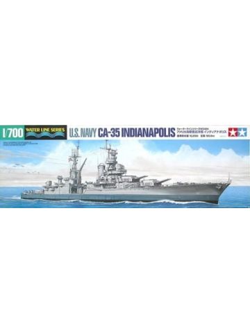 Tamiya 31804 US Heavy Cruiser Indianapolis 1/700 Scale Plastic Model Kit