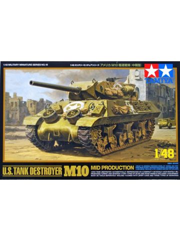 Tamiya 32519 M10 Tank Destroyer Mid-Production 1/48 Scale Plastic Model Kit