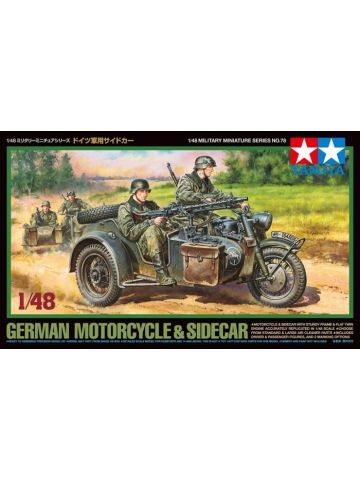Tamiya 32578 Motorcycle with Sidecar 1/48 Scale Plastic Model Kit