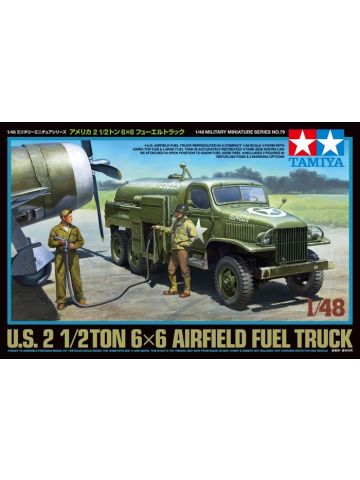 Tamiya 32579 US Airfield Fuel Truck 1/48 Scale Plastic Model Kit