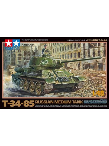 Tamiya 32599 WWII Soviet T-34/85 1/48 Scale Plastic Model Kit