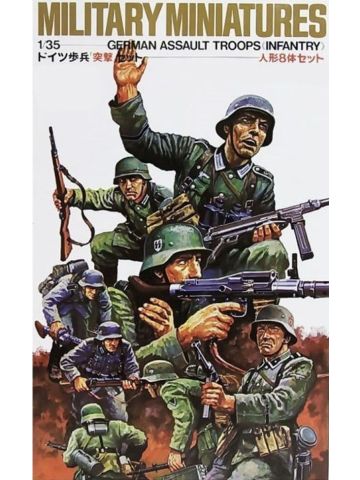 Tamiya 35030 WWII German Assault Troops 1/35 Scale Plastic Model Figures