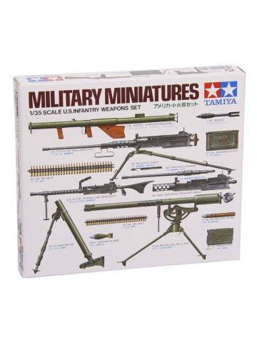 Tamiya 35121 WWII US Infantry Weapons Set 1/35 Scale Plastic Model Kit