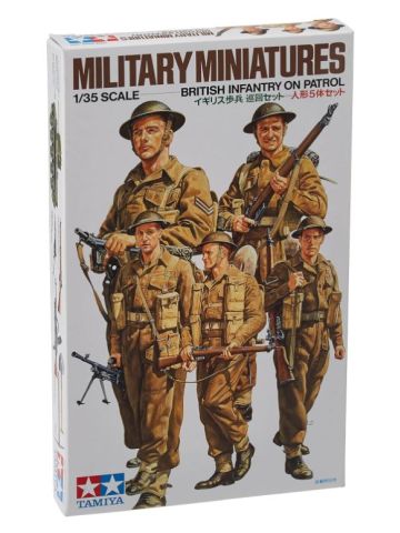 Tamiya 35223 WWII British Infantry on Patrol 1/35 Scale Plastic Model Figures