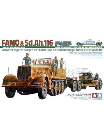 Tamiya 35246 FAMO Half-Track & Sd.Ah.116 Tank Transporter 1/35 Scale Model Kit