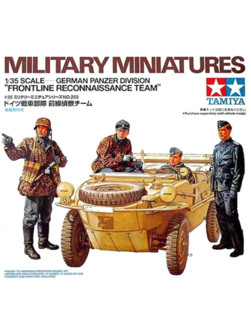 Tamiya 35253 WWII German Panzer Division Frontline Recon Team 1/35 Scale Figures