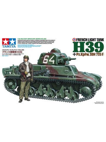 Tamiya 35389 French H39 Light Tank & Figures 1/35 Scale Plastic Model Kit