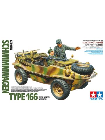 Tamiya 35393 Schwimmwagen Type 166 Wide Wheeled Version 1/35 Scale Model Kit