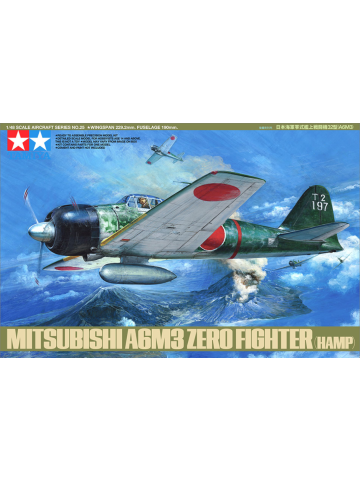 Tamiya 61025 Mitsubishi A6M3 Type 32 Zero 1/48 Scale Plastic Model Kit