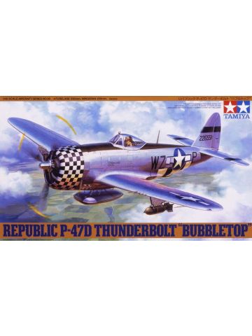Tamiya 61090 Republic P-47D Thunderbolt 'Bubbletop' 1/48 Scale Plastic Model Kit