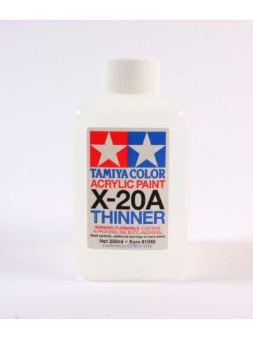 Tamiya 81040 Acrylic Paint Thinner 250 ml Plastic Bottle