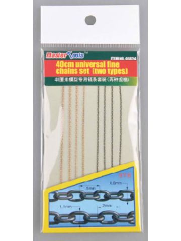 Trumpeter 40cm Universal Fine Chains Set (Two Types) for Scale Models