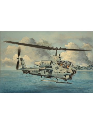 Trumpeter 5117 Bell AH-1W Super Cobra with Turned Exhausts 1/35 Scale Model Kit