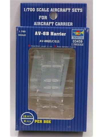 Trumpeter 3459 AV-8B Harrier Aircraft for 1/700 Scale Model Ships