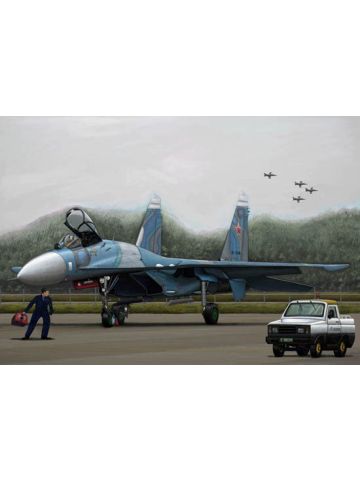 Trumpeter 3909 Russian SU-27 Flanker B 1/144 Scale Plastic Model Kit