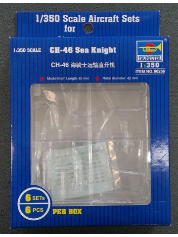 Trumpeter 6256 CH-46 Sea Knight Helicopters for 1/350 Scale Model Ship Kits