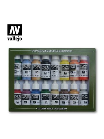 Vallejo 70140 USA Basic Colors Set of 16 Acrylic Paints