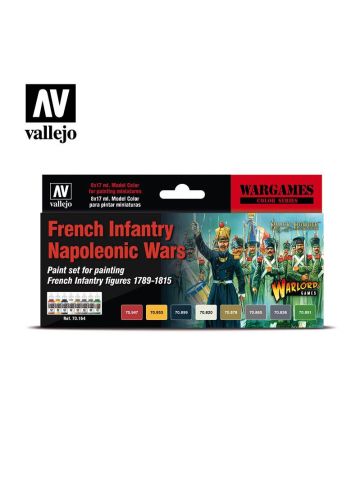 Vallejo 70164 French Infantry Napoleonic Wars Set of 8 Paints