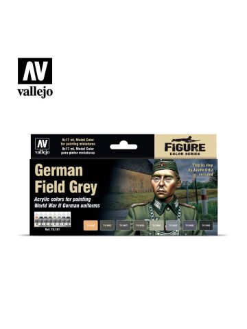 Vallejo 70181 WWII German Field Grey Uniform Paint Set (8 Colors)