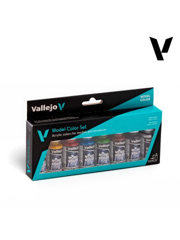Vallejo 70260 Wargames Basics Model Color Set of 8 Acrylic Paints