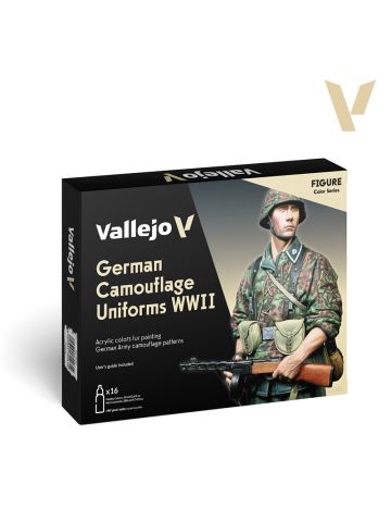 Vallejo 70261 German Camouflage Uniforms WWII Set of 16 Acrylic Paints