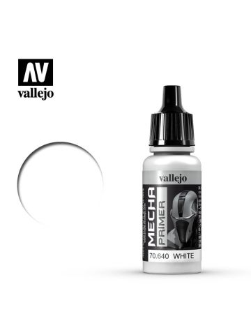 Vallejo Mecha Primers 70640 White Acrylic Paint