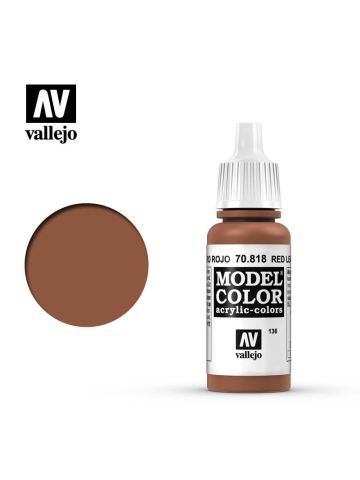 Vallejo Model Color 70818 Red Leather Acrylic Paint