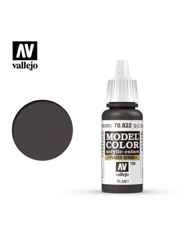 Vallejo Model Color 70822 German Camouflage Black Brown Acrylic Paint