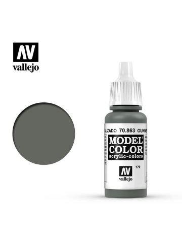 Vallejo Model Color 70863 Gunmetal Grey Acrylic Paint
