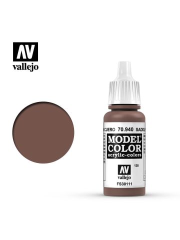Vallejo Model Color 70940 Saddle Brown l7ml Bottle Acrylic Paint