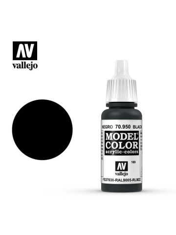 Vallejo Model Color 70950 Black Acrylic Paint