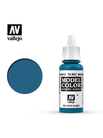 Vallejo Model Color 70963 Medium Blue Acrylic Paint