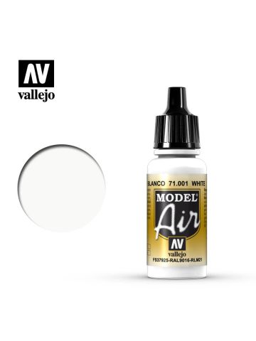Vallejo Model Air 71001 White Acrylic Paint