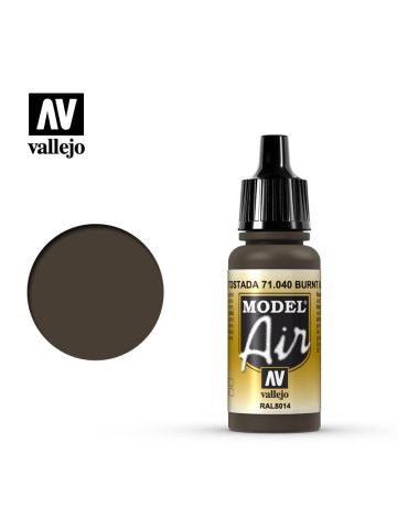 Vallejo Model Air 71040 Burnt Umber Acrylic Paint