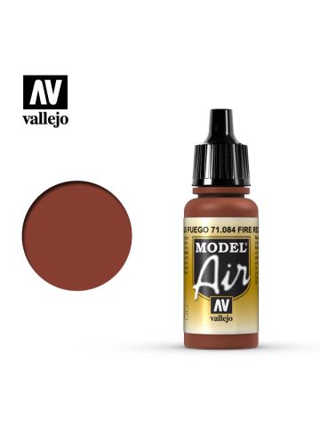 Vallejo Model Air 71084 Fire Red Acrylic Paint