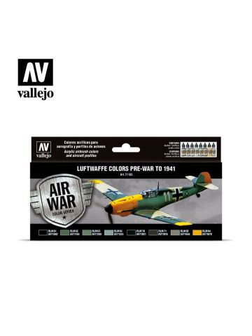 Vallejo 71165 Luftwaffe Colors Pre-War to 1941 Set of 8 Model Air Paints